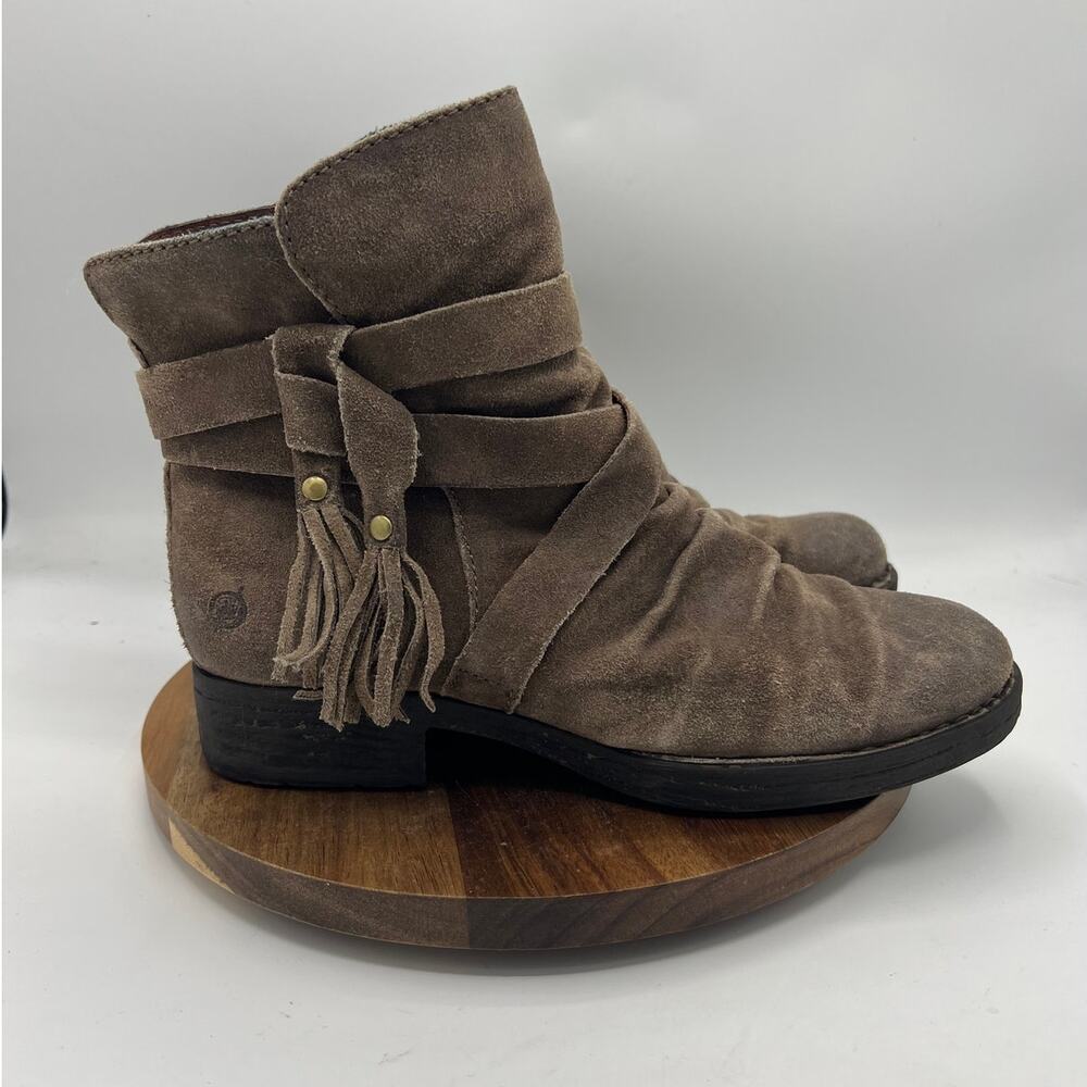 Born Zip Up Ankle Booties - Women's Size 7.5M